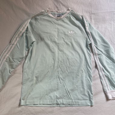T-shirt Adidas à manches longues menthe