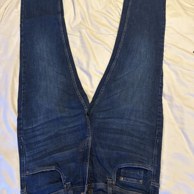 Jeans droits bleu foncé