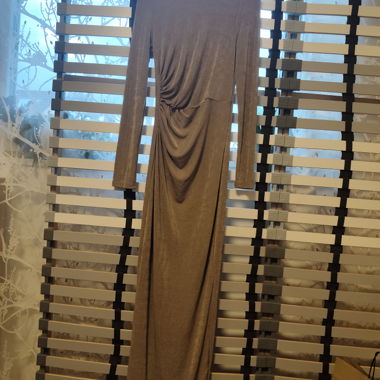 Champagne Langarmkleid