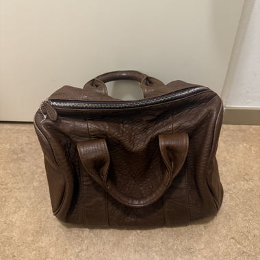 Genuine brown leather bag