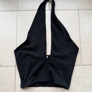 Top Nero Neckholder