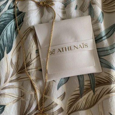 Kette mit Blumen-Anhänger, vergoldet (18k)