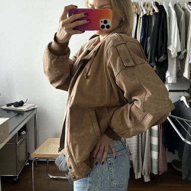 Vintage Lederjacke aus NYC