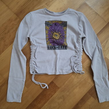 lila langarm oberteil