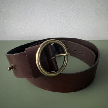 Ba&sh - Cintura in pelle marrone - made in Italy