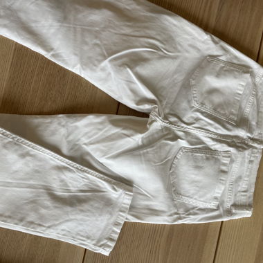 White cotton stretch jeans size 34