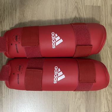 Red Adidas Shin Guards