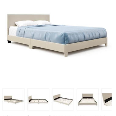 Letto imbottito JUNA 140x200