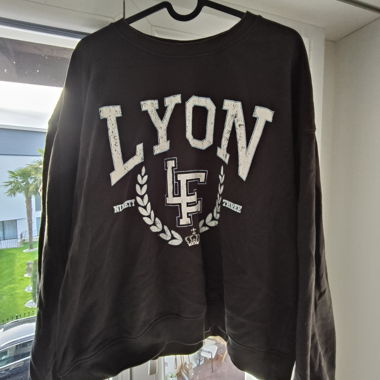 Felpa Nera Lyon