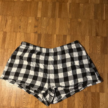 Karierte Shorts schwarz/weiss