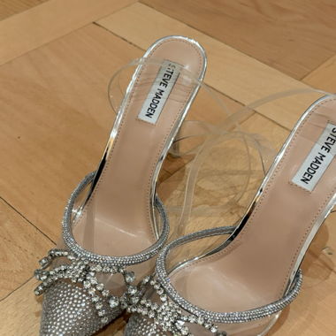 Steve Madden Glitzer Sandalen, Gr. 41