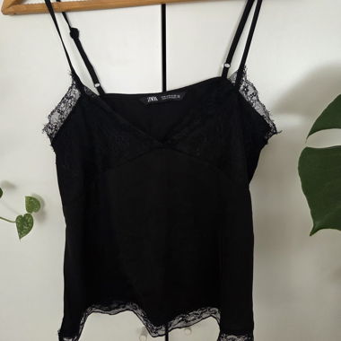 Zara Black Lace Top