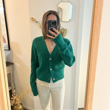 Grüner Cardigan von Paris Atelier