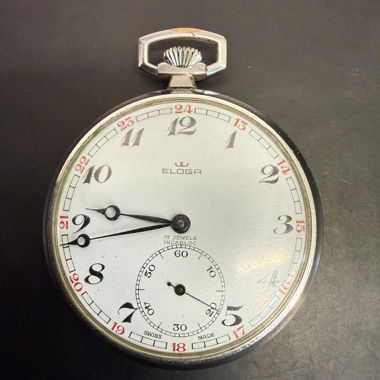 Eloga Taschenuhr Swissmade Handaufzug 47mm