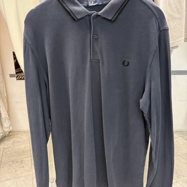 Polo Fred Perry a maniche lunghe grigio taglia XL