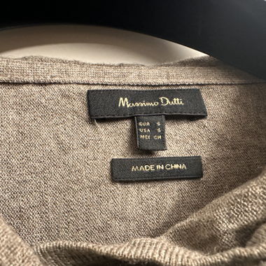 Felpe con cappuccio Massimo Dutti colore taupe taglia 36