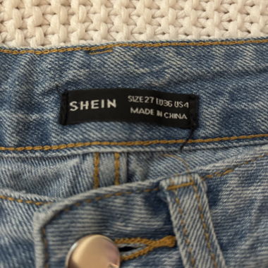 Blue baggy jeans