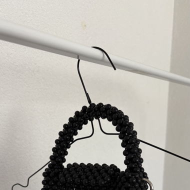 Sac à main blanc en perles fait main