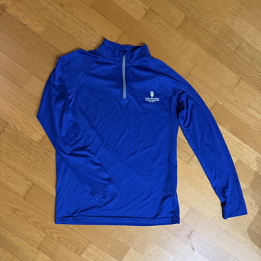 Blue sports long-sleeve shirt