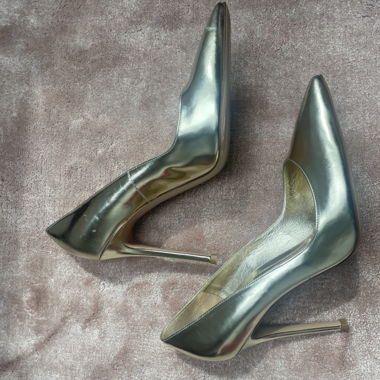 Gianvito Rossi Gold metallic high heels 39.5 