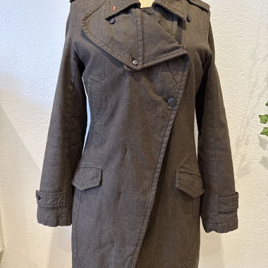 Trench-coat marron pour femme / manteau court