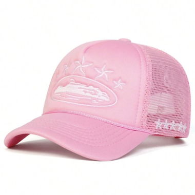Pink/white cap