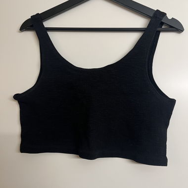 Weekday Black Cropped Top