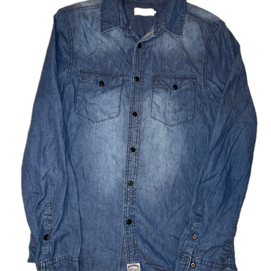 Long-sleeved denim shirt Pier One