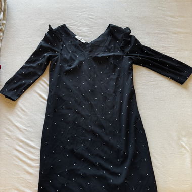 Robe noire a pois Promod