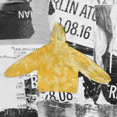 Hydra-CCC Yellow tie-dye hoodie