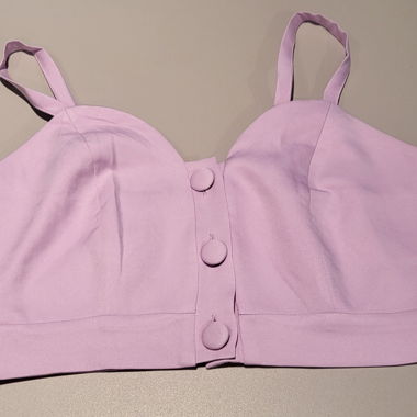 Lilac Crop Top with Straps