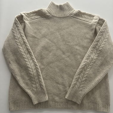 Maglione in lana Massimo Dutti, beige, Taglia M