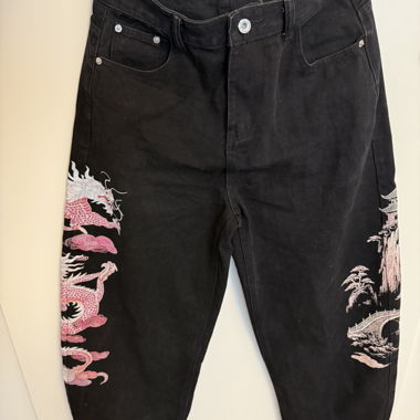 Jeans a barile Mystic Dragon