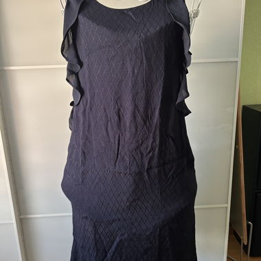 Blau-Navy-Ärmelloses Kleid