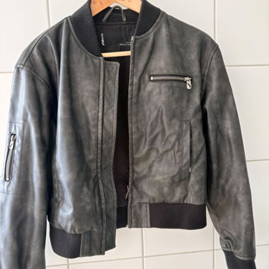 Blouson aus Kunstleder