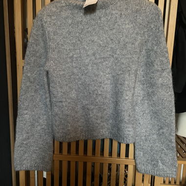 Grauer Strickpullover von H&M - XS - Neu mit Etikett
