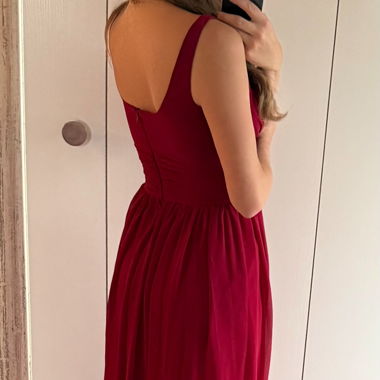 Robe longue bordeaux Swing