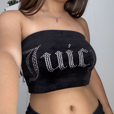 Crop top juicy couture noir