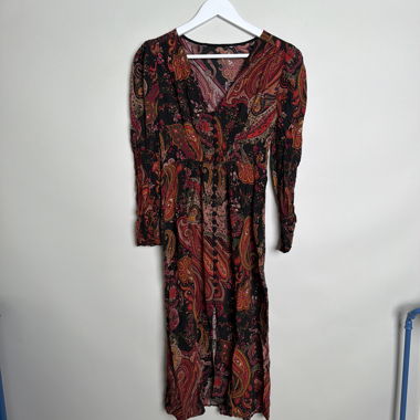 Abito Paisley a maniche lunghe
