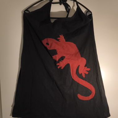 Sleeveless short cotton dress