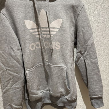 Grey adidas hoodie XL