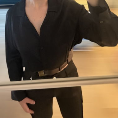 Camicia blusa nera