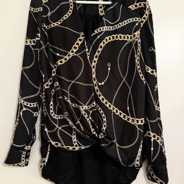 Chemisier Guess motifs chaînes 