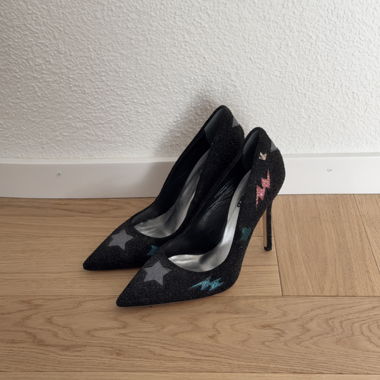 Karl Lagerfeld High Heels Glitzer