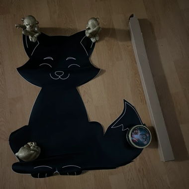 Decorazione da parete per gatti con figurine