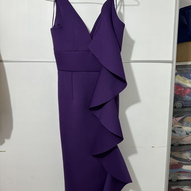 Lilac Dress with Ruffles