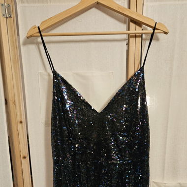 Schwarzes mini paillettenkleid sequin party dress