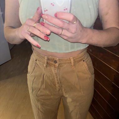 caramel balloon jeans 
