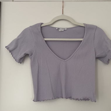 Sommerliches Crop Top lila