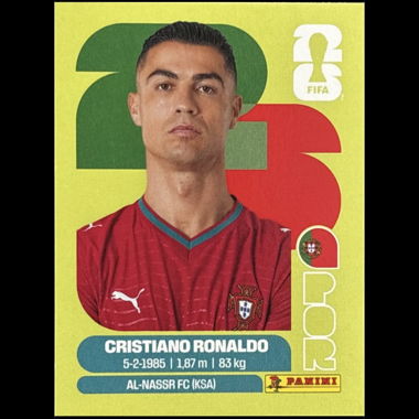 Cristiano Ronaldo Panini Sticker 2026